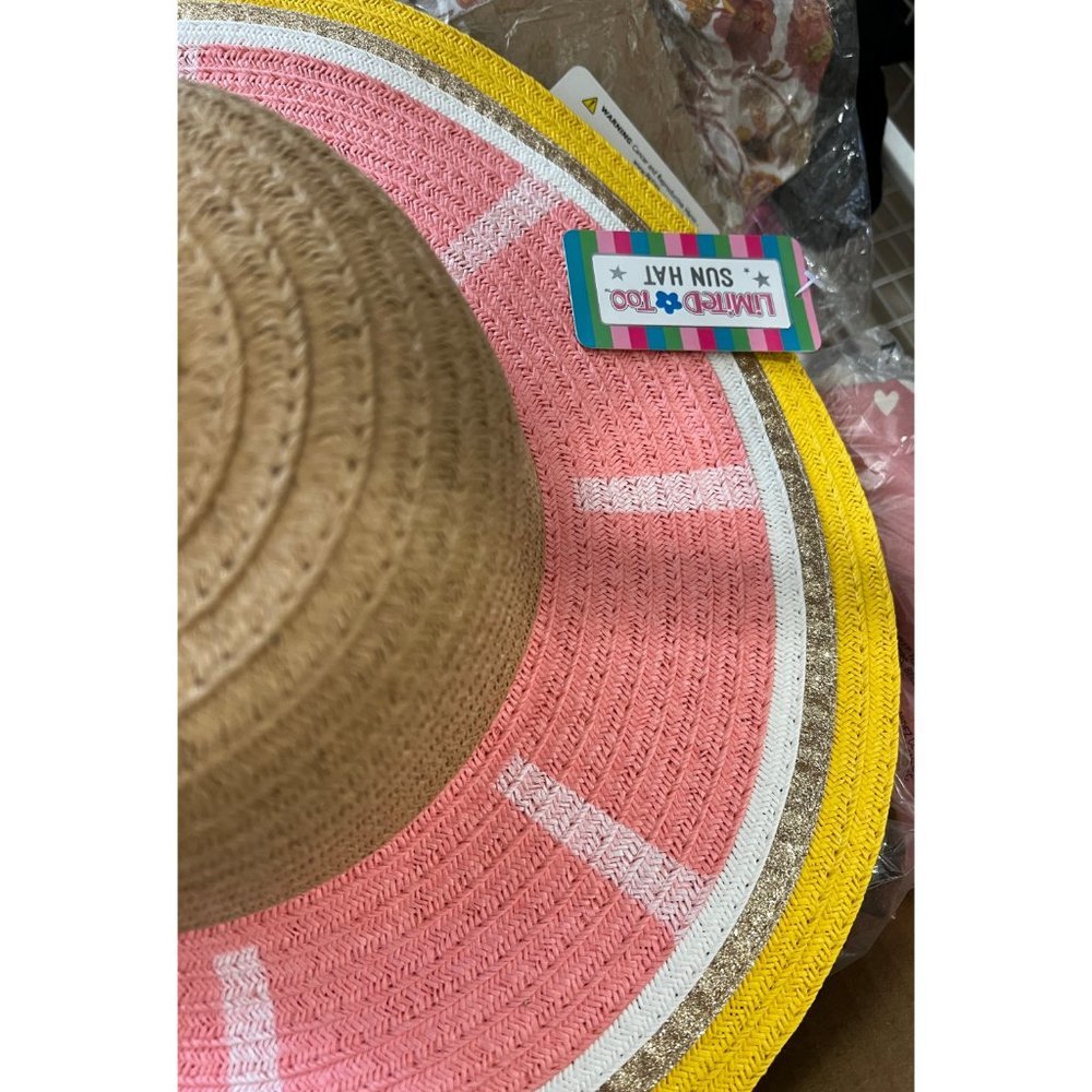 Limited Too Grapefruit Sunhat Girls Teens NWT